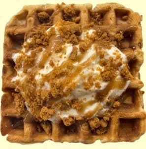 Biscoff Drizzle waffle