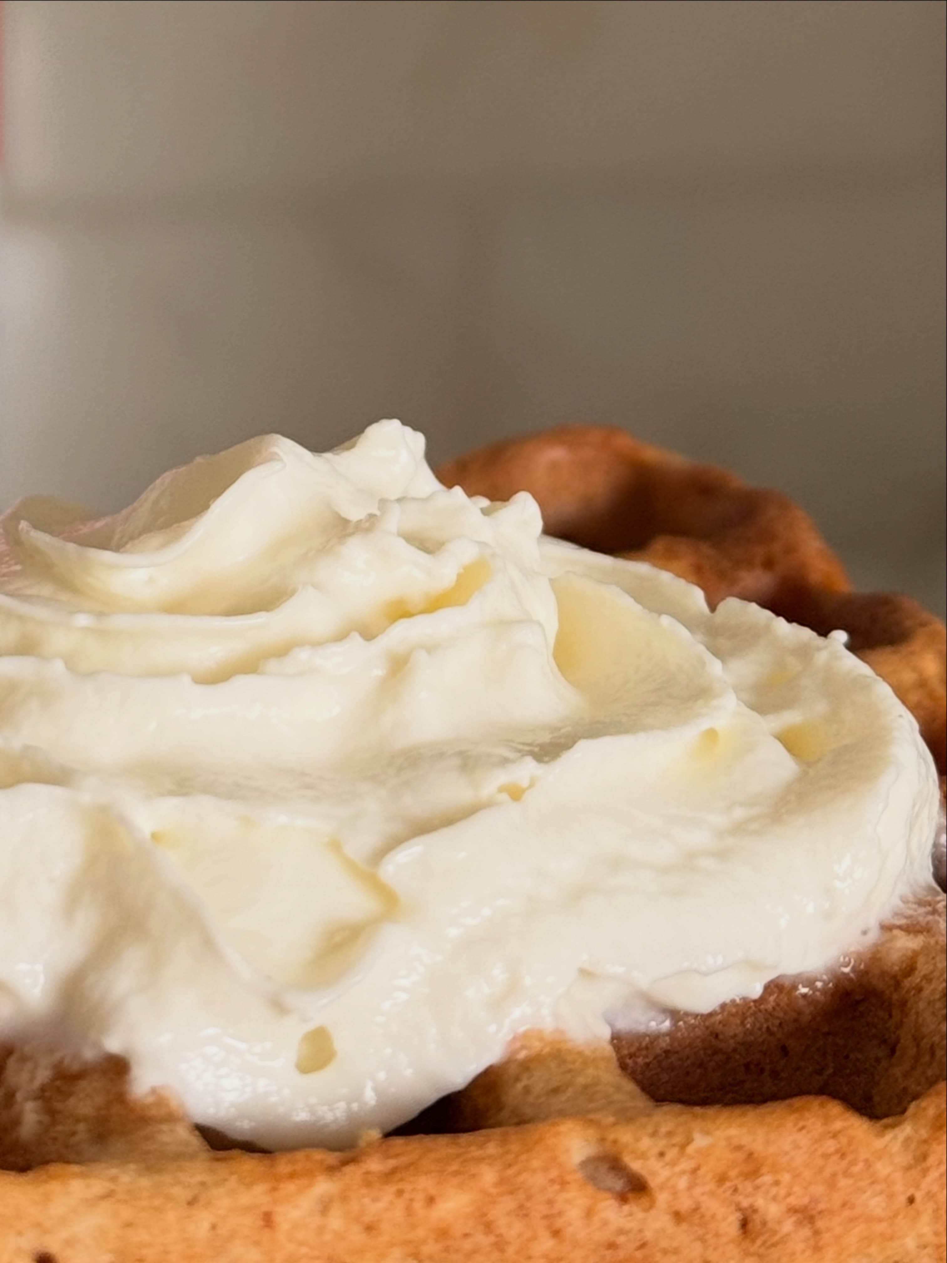 Fresh Wonder Waffle topped with whipped cream